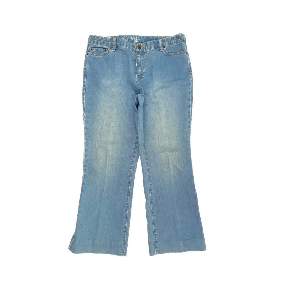 Style & Co Bootcut Women's size 14P Medium Wash Blue Denim jeans